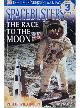 DK读者系列奔向月球原版英语绘本讲述阿波罗11号任务和太空竞赛历史适合710岁儿童阅读激发科学探索兴趣