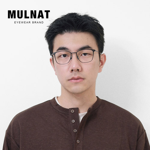 MULNAT目奈BP款纯钛方框近视眼镜超轻手工原创国潮眼镜框架