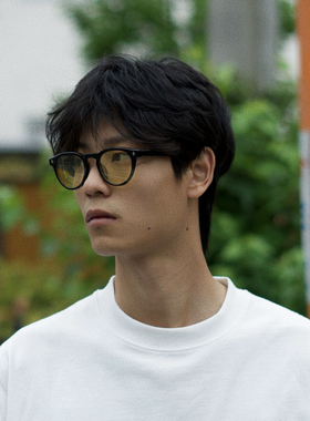 MULNAT OPTICAL目奈x花生5.0合作款手工弹簧腿梨形圆框国潮眼镜架