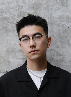 MULNAT OPTICAL目奈BT款半框眉架纯钛原创国潮手工近视光学眼镜架