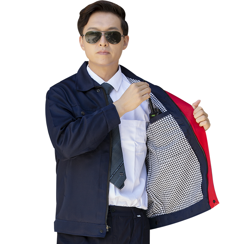 秋冬季工作服定制工装套装男双层加厚耐磨车间厂服上衣工人劳保服