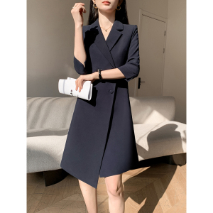 西装连衣裙女高级感2024夏季新款显瘦修身职业装气质女神范工作服