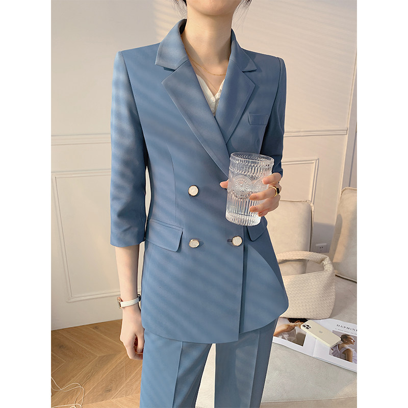 2026新款高级感职业西装套装女夏季薄款时尚气质女神范休闲西服