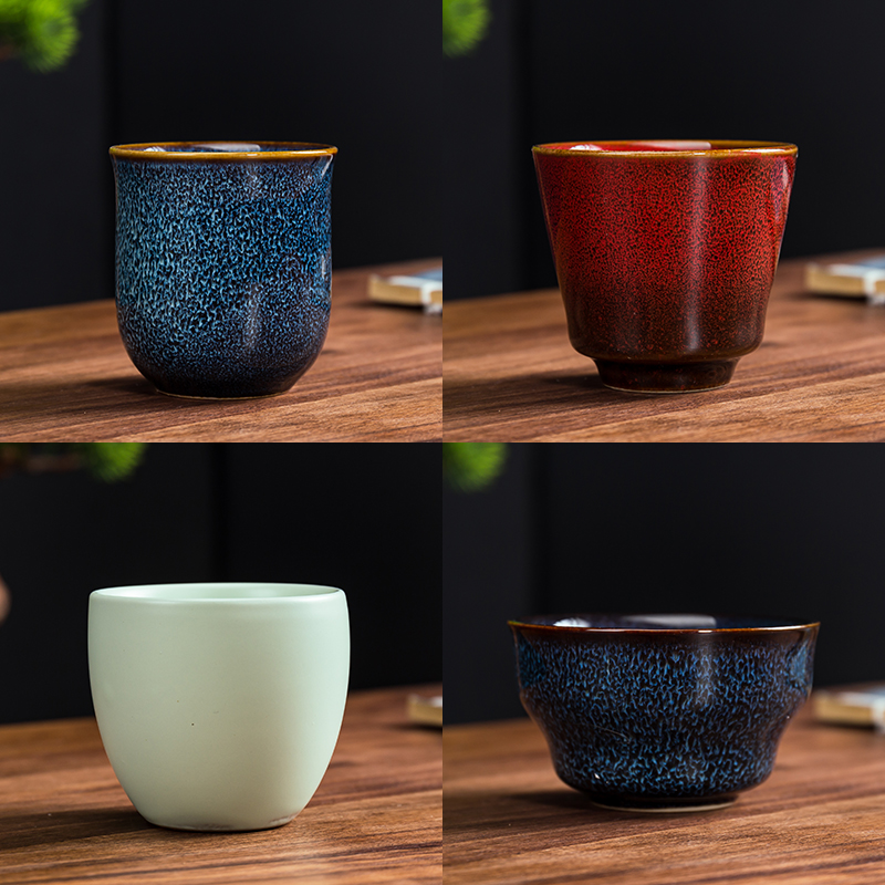 酒杯家用陶瓷小白创意个人