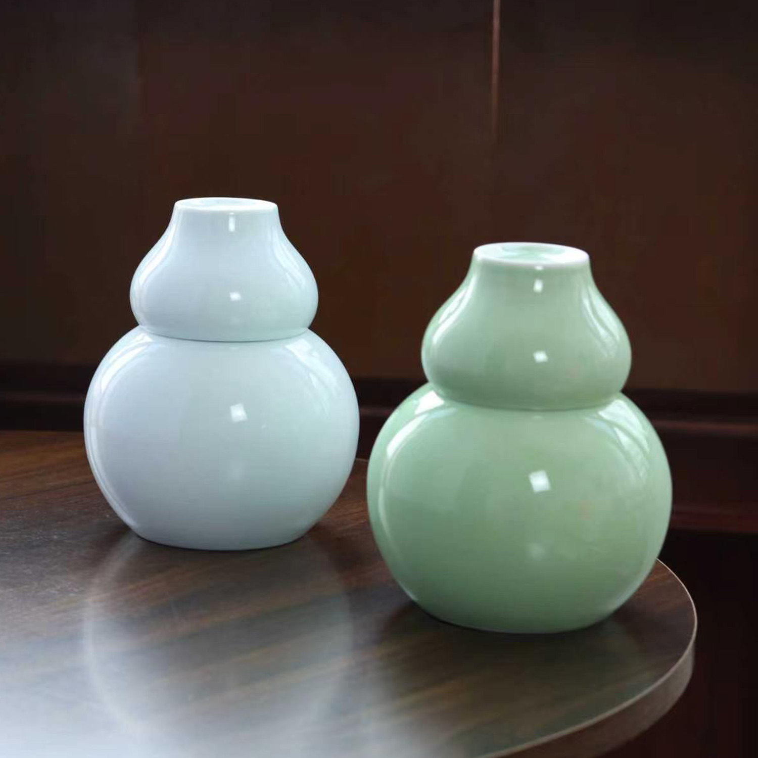 葫芦青瓷温酒器二两半斤家用图片