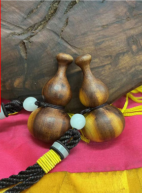 雷击桃木枣木葫芦挂件道家饰品
