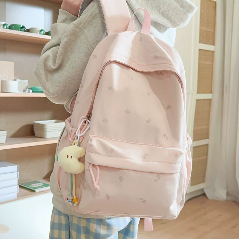 书包女初中生ins小众风高颜值高中生女生背包大容量简约款双肩包