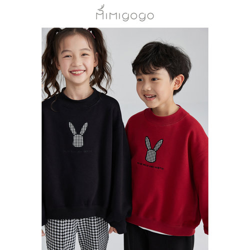 MIMIGOGO宽松舒适兔子卫衣