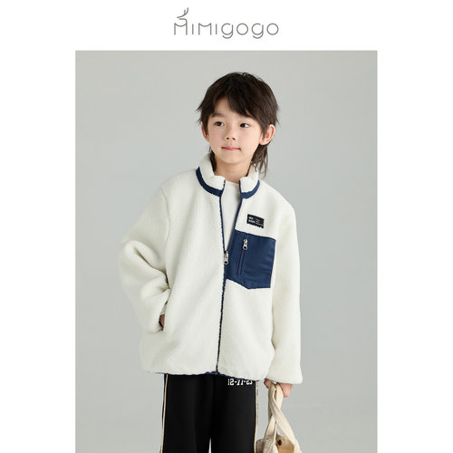 MIMIGOGO摇粒绒儿童棉服外套