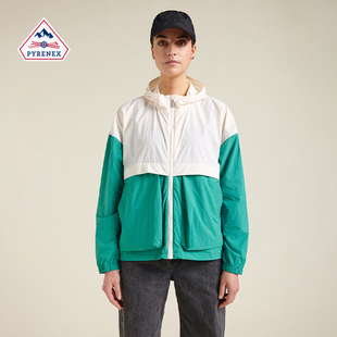 Pyrenex YOKO 女士外套宽松防风透气户外运动连帽百搭防风衣