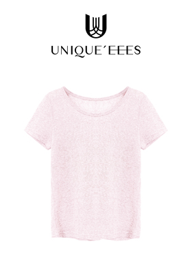 尢壹/UNIQUE'EEES 【口碑B囤】百搭简约纯色宽松套头T恤U5211054