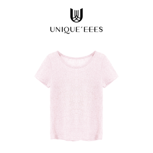 百搭简约纯色宽松套头T恤U5211054 尢壹 UNIQUE EEES 口碑B囤