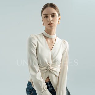 UEAW002 3D立裁哑光缎面TE殊工艺衬衫 尢壹 设计师按头推荐