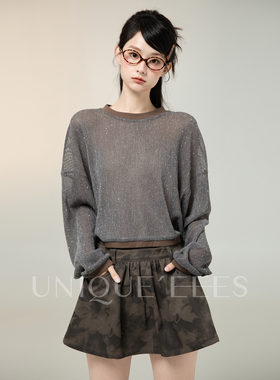 尢壹/UNIQUE'EEES 【时髦精B入】宽松撞色弹力罩衫T恤U5209002