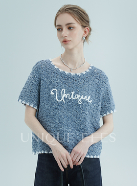 尢壹/UNIQUE'EEES【印度级细绒棉】DU家匠心莼手钩绣线编织上衣