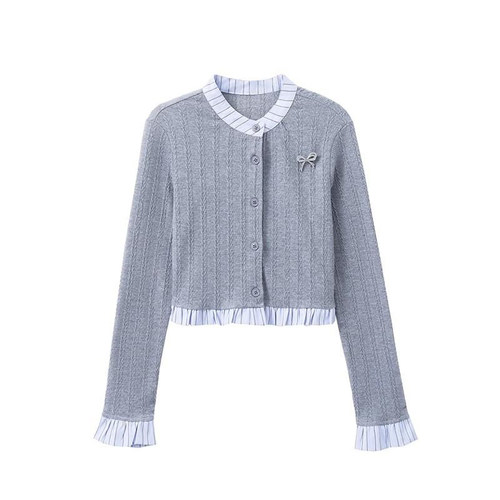 尢壹/UNIQUE'EEES【MIU系】假两件上衣U5108008