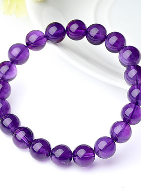 新中紫水晶琉璃手链手串时尚饰品节日礼物送妈妈闺蜜生日礼物儿童