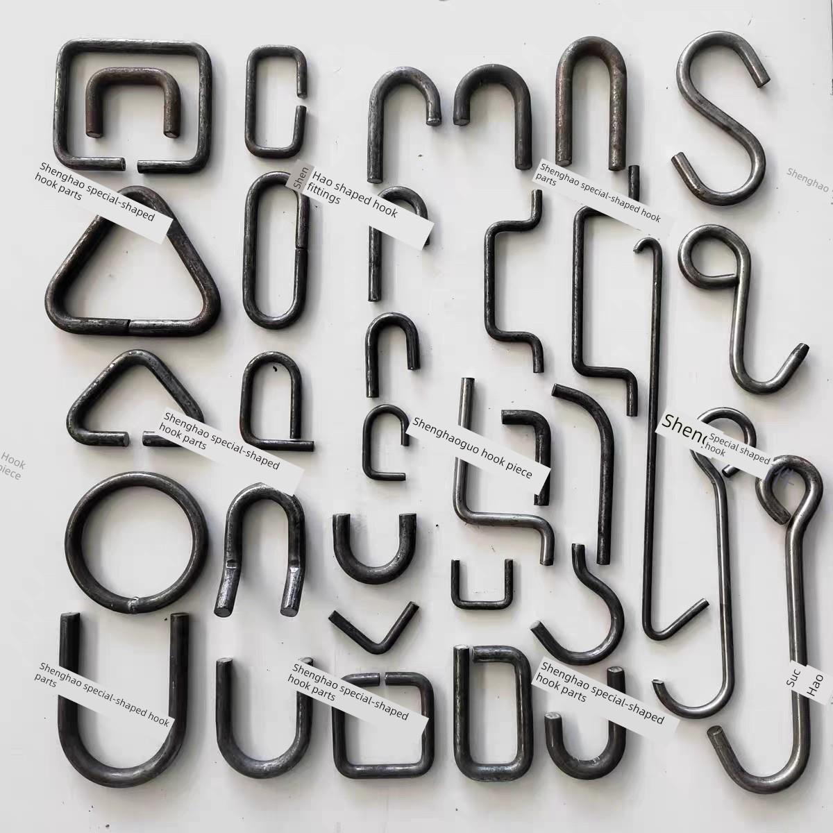 圆钢不锈钢数控折弯加工定制u型d型c型环手柄方形框架s型钩钩