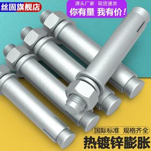150 热镀锌热浸锌膨胀螺丝国标膨胀螺栓M8M10M12M16 100 110 120