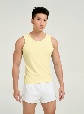 【新品】Oengus男士运动背心罗纹背心时尚性感透气舒适吸水