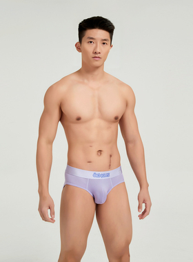 【新品】Oengus瑜伽紫色黑色男士三角裤男性感透气气孔高弹运动