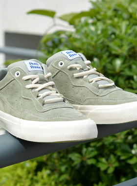 尖石Shrill Stone新款低帮芥末绿男女减震耐磨街头时尚潮流滑板鞋