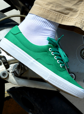 尖石Shrill Stone低帮白蓝拼色透气轻便男女校园休闲潮流帆布板鞋