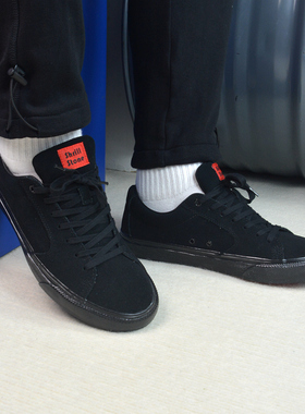 尖石Shrill Stone低帮黑武士翻毛皮耐磨街头潮流美式男女滑板鞋