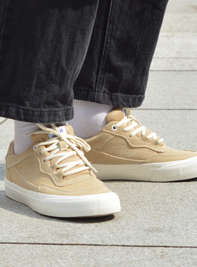 尖石Shrill Stone低帮小众运动休闲男女减震耐磨翻毛皮滑板鞋麦色