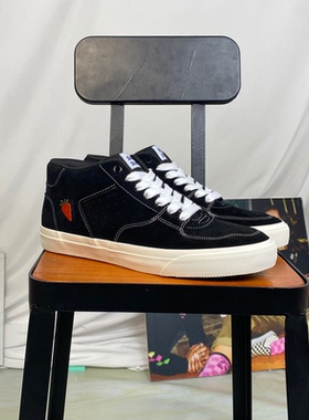 尖石Shrill Stone中帮黑白色翻毛皮INS街头潮流男女美式滑板鞋