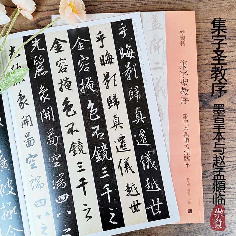 双观帖集字圣教序 墨皇本与赵孟頫临本百般印证百种双观百条门径简繁旁注放大对照原碑原帖初学毛笔字帖临摹范本邓宝剑 赵安悱编