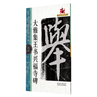 大雅集王书兴福寺碑名碑名帖完全大观单字放大米字格笔画部首解析原碑整拓学生成人初学行书毛笔字帖临摹范本王建民江西美术出版社
