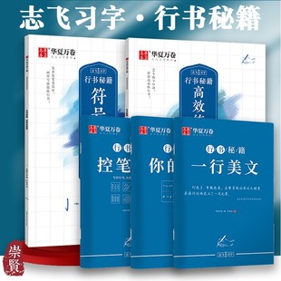 名字一行美文符号化练字高效练字49法初中高中学生字体漂亮硬笔书法成年人大学生练字本志飞习字 行书秘籍华夏万卷控笔训练你