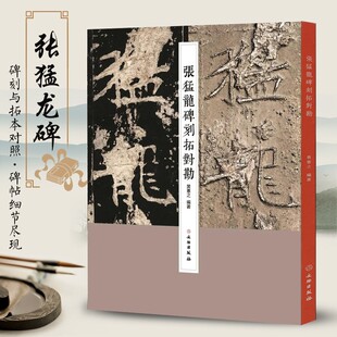 张猛龙碑刻拓对勘原碑高清等比拓本对照释文一版一印楷书毛笔书法书法临摹练字帖原色高清赏析资料研究魏碑经典文物出版社