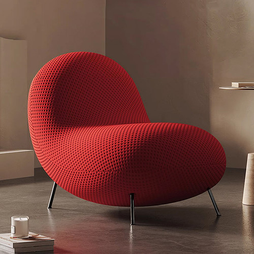 巴巴安乐椅简约腰果椅懒人沙发椅