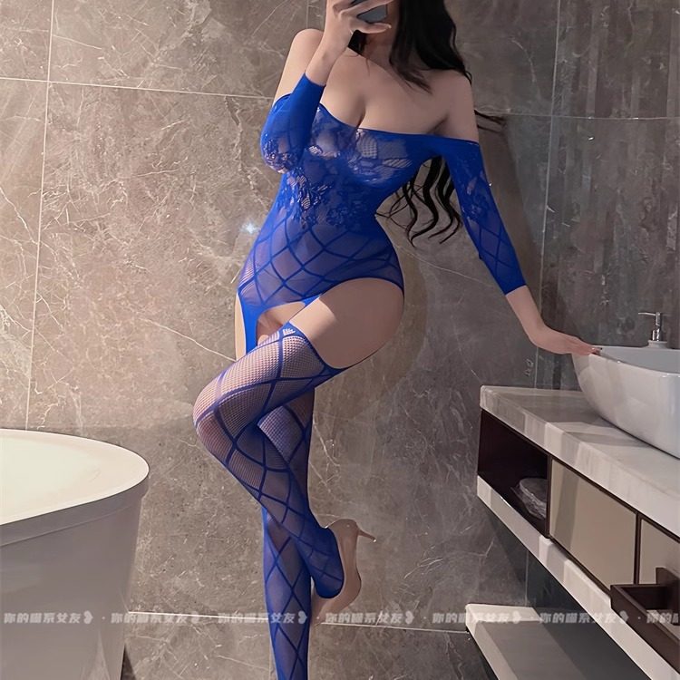 喵:尤物驰骋*透视连体丝袜御姐高弹蕾丝渔网袜紧身显瘦性感网衣