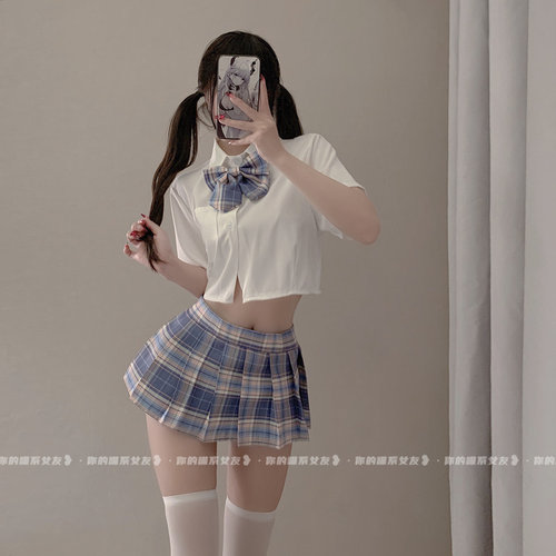 jk制服裙套装学院风甜辣百褶短裙