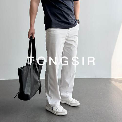TONGSIR ABC Warpstreme夏季弹力休闲速干西裤男宽松直筒长裤子