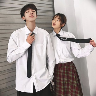 白色衬衫男长袖西装学生结婚内搭配领带西服商务正装休闲职业衬衣