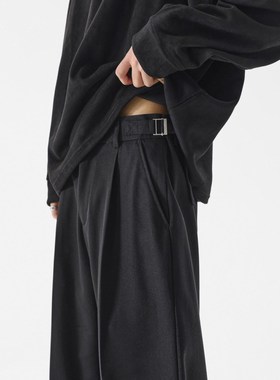 City Hipster 夏季2025新款裤子男宽松百搭垂感西裤休闲拖地长裤