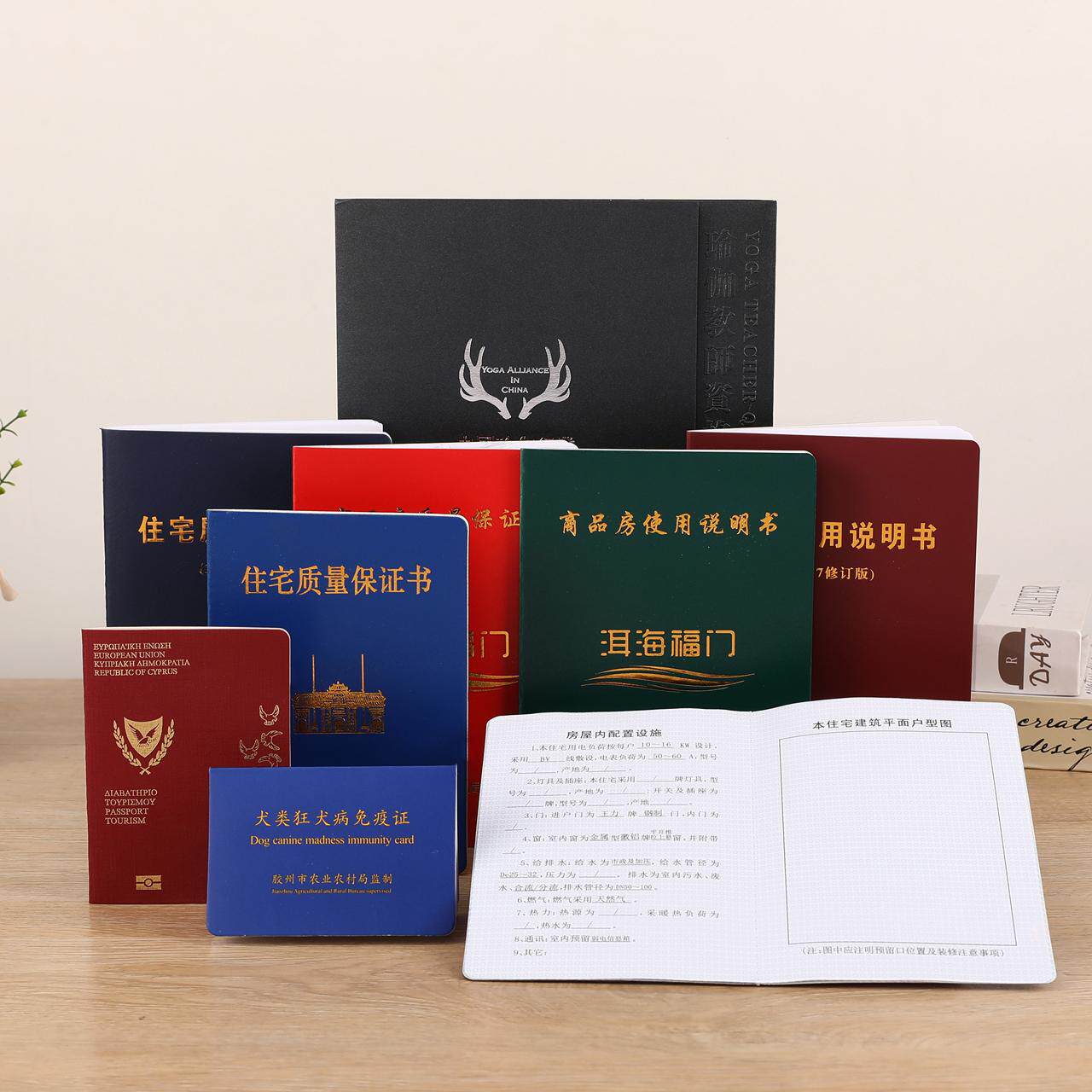定制舞蹈音旅游成长会员证书个性护照英语早教儿童环球旅行通关本