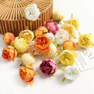 仿真欧式 diy手工材料假花绢花家居餐桌摆件胸花拍摄道具 玫瑰花苞