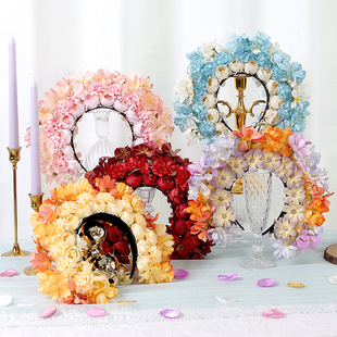 泉州浔埔女簪花仿真花材料包 diy发箍花环汉服配饰拍摄写真绢花