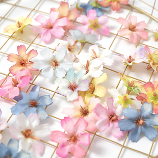 ins仿真兰花瓣 饰绢花草帽花 假花diy手工材料婚庆花墙布置簪花装