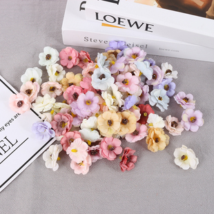 迷你假花家居装 diy手工花环痛包材料 饰品 绢花 仿真小雏菊花朵