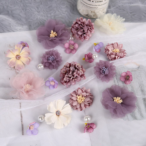 假花痛包装饰古装汉服头饰配件