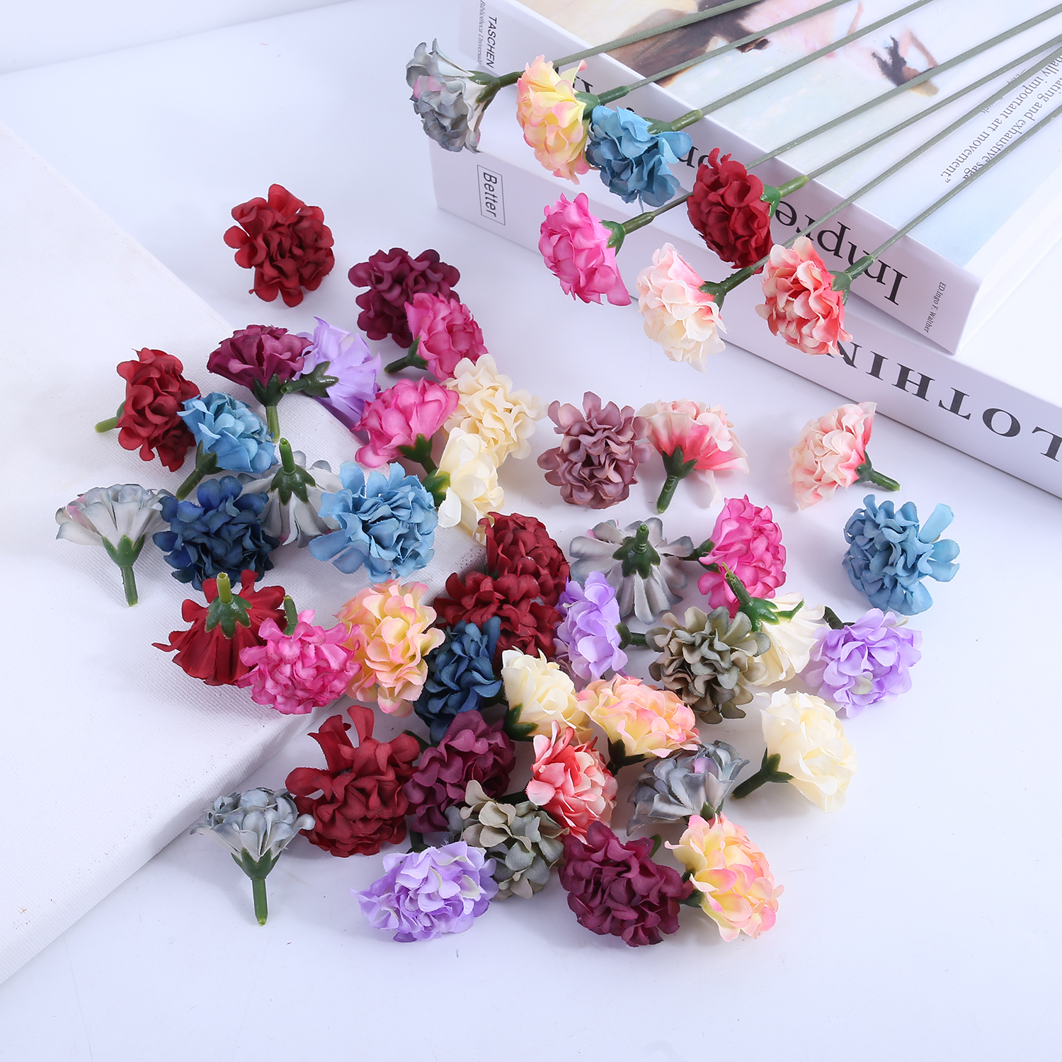仿真绣球花 绢花假花 diy手工花环材料 汉服发簪头饰制作婚庆装饰