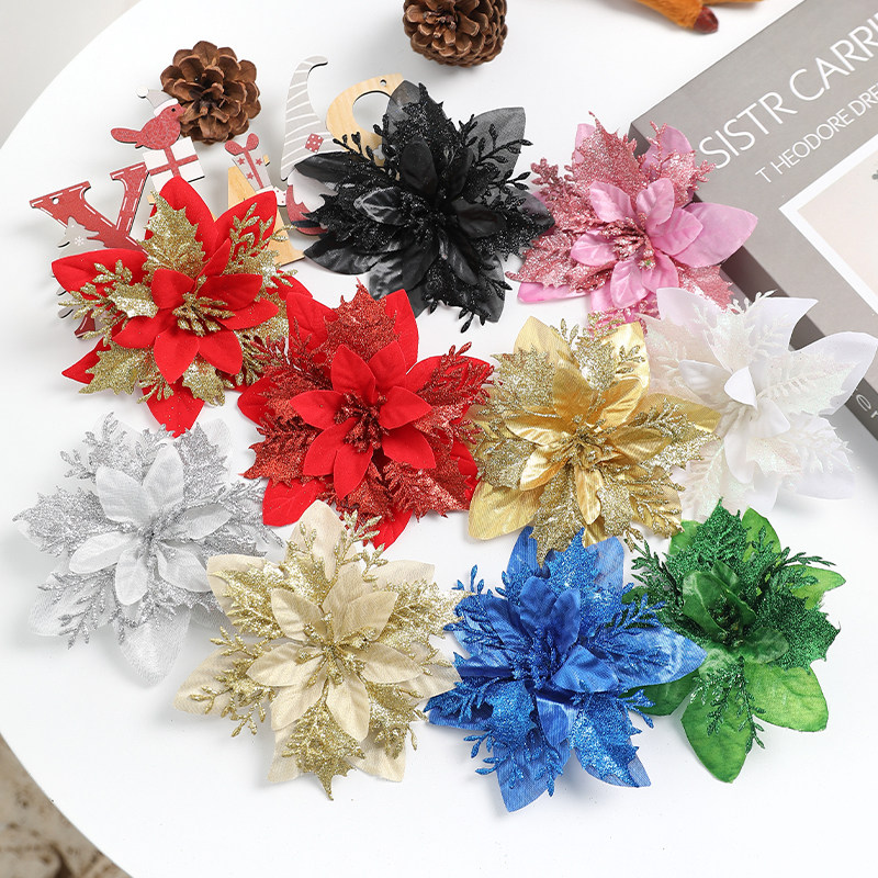 金粉三层圣诞花 圣诞花环配件圣诞树挂件圣诞节装饰品橱窗布置,节庆用品/礼品,圣诞装饰品,淘宝优惠券,粉丝福利购,淘宝优惠卷