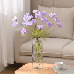 格桑花假花仿真花摆设家居装 饰品客厅餐桌花艺插花摆件绢花