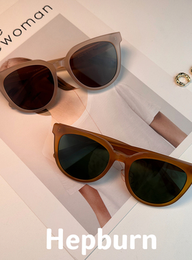 刘亦菲同款奶茶色墨镜女防紫外线